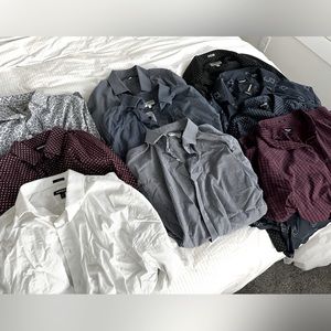 Lot of 10 Express Dress Shirts